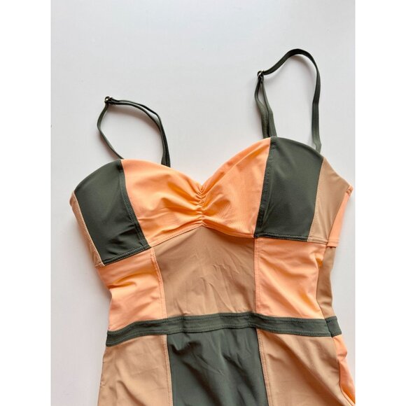 C&M CAMILLA AND MARC Carnivale Earth Green Orange One Piece Swimsuit, Size 4 - Picture 2 of 11